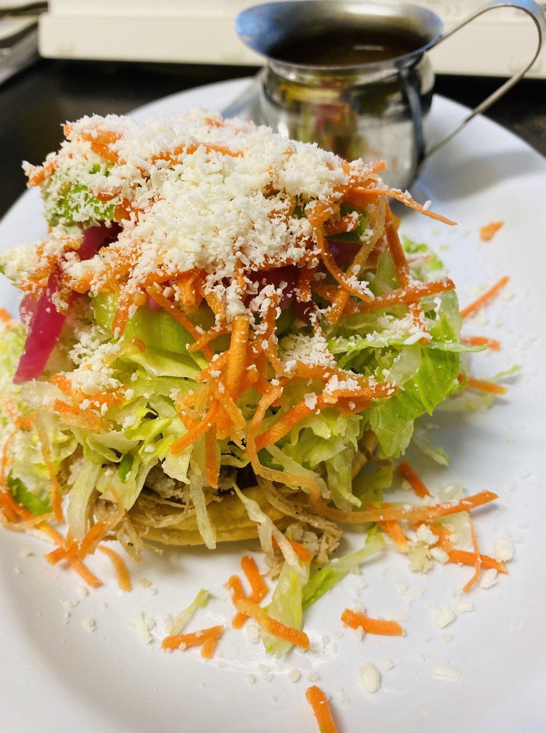 Ensalada preparada en Asadero Los Corrales