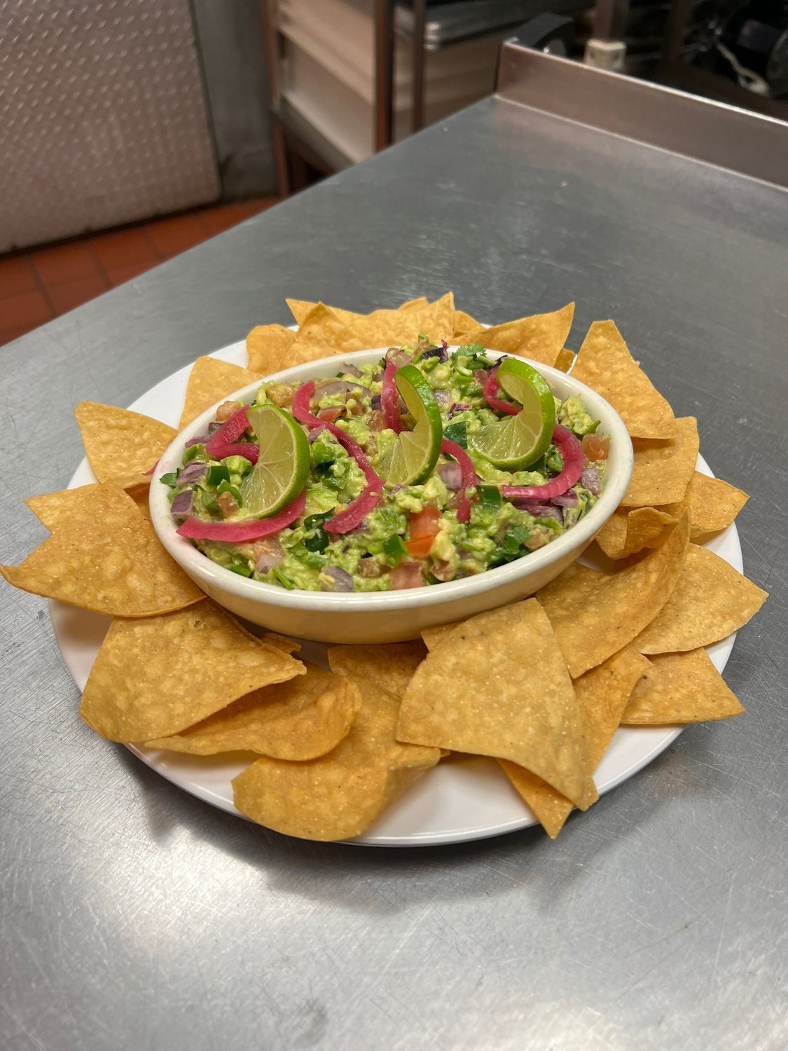 Guacamole preparado al momento